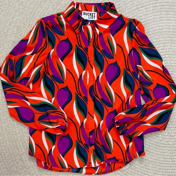 Back In Time BUCKETLIST Blouse - Picture 4 of 7